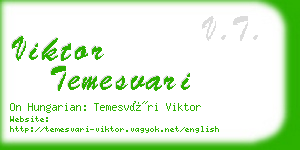 viktor temesvari business card